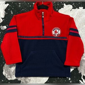 Boston Red Sox Quarter Zip Fleece Sweatshirt